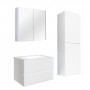 Qubist Matte White Wall Hung 750 Vanity Cabinet Only